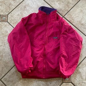Patagonia fleece lined jacket size L EUC
